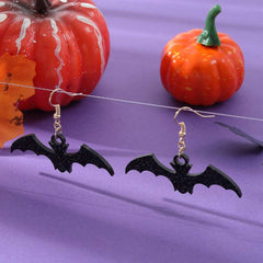 Fashion accessories Halloween acrylic bat stud earrings