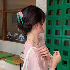 Korean small Daisy tulip hairpin Acetate hairpin temperament flower hairpin Sunflower shark clip