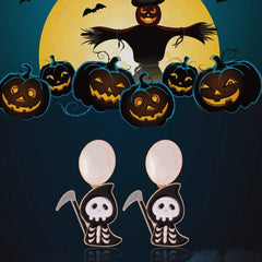 Halloween pumpkin witch ghost earrings funny cartoon personality earrings new wholesale earrings