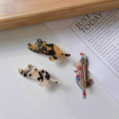 Cartoon Cute Cat Acetate Hair Clip Cat Barrette Accessories