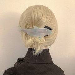 Dolphin dovetail clip high-grade acetic acid hair clip disc hair clip new summer