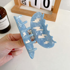 Korean Acetate Clip Cloud Lightning Splicing Style Hair Claw Clip Cloud Lightning Spring Clip