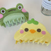 New acetic acid hairpin oversized cute duckling hairpin Cartoon claw claw frog candy color shark clip