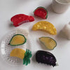 Large Size Claw Fruit Vegetables Series Acetate Disc Hair Ponytail Hair Claw